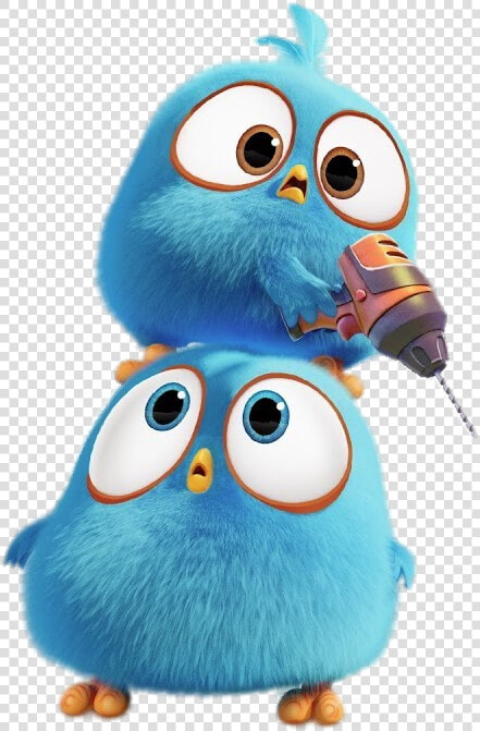 Angry Bird Blues With Drill   Angry Birds Blues Gifs  HD Png DownloadTransparent PNG