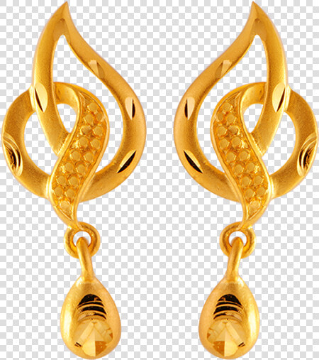 22kt Yellow Gold Clip on Earrings For Women   Gold Top Earrings Pc Chandra Jewellers  HD Png DownloadTransparent PNG