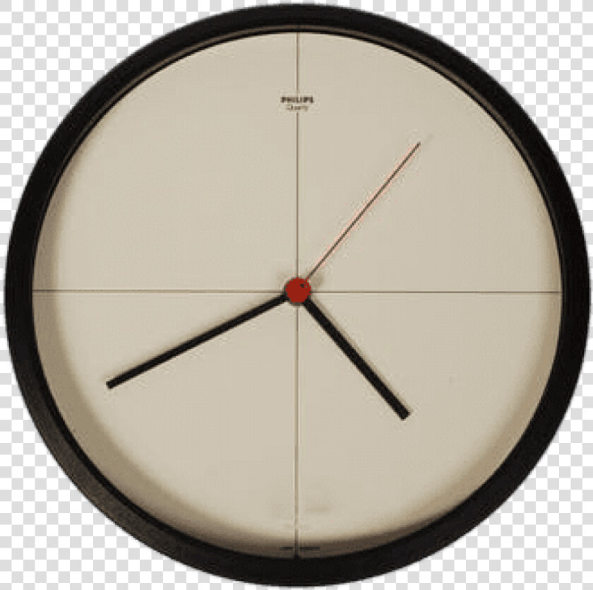 Wall Clock Philips Quartz From West Germany 80s   Horloge Des Années 1980  HD Png DownloadTransparent PNG