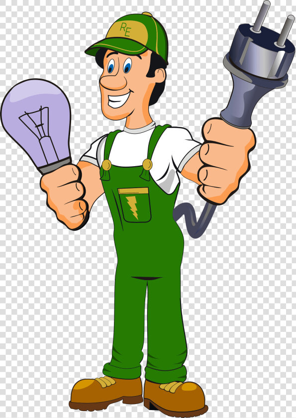 Cartoon Plumber Transprent   Electrician Cartoon Png  Transparent PngTransparent PNG