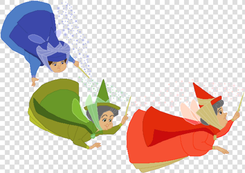 Sleeping Beauty Png File   Sleeping Beauty Fairy Godmothers Png  Transparent PngTransparent PNG