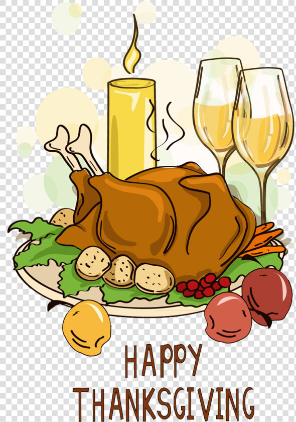 Thanksgiving Dinner Turkey Meat Cartoon   Logos De Happy Thanksgiving  HD Png DownloadTransparent PNG