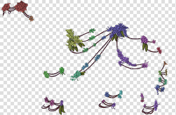 Pearl And Flower Ornaments Purple Lioden  HD Png DownloadTransparent PNG