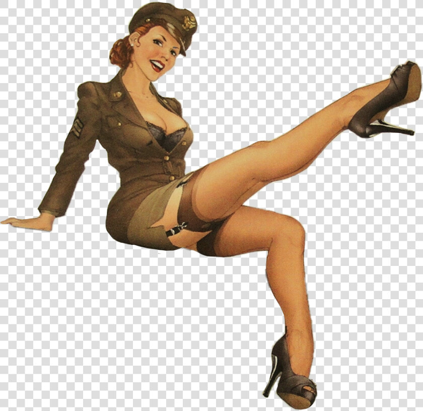  pinup  freetoedit   Pin Up Girl On Aeroplane  HD Png DownloadTransparent PNG