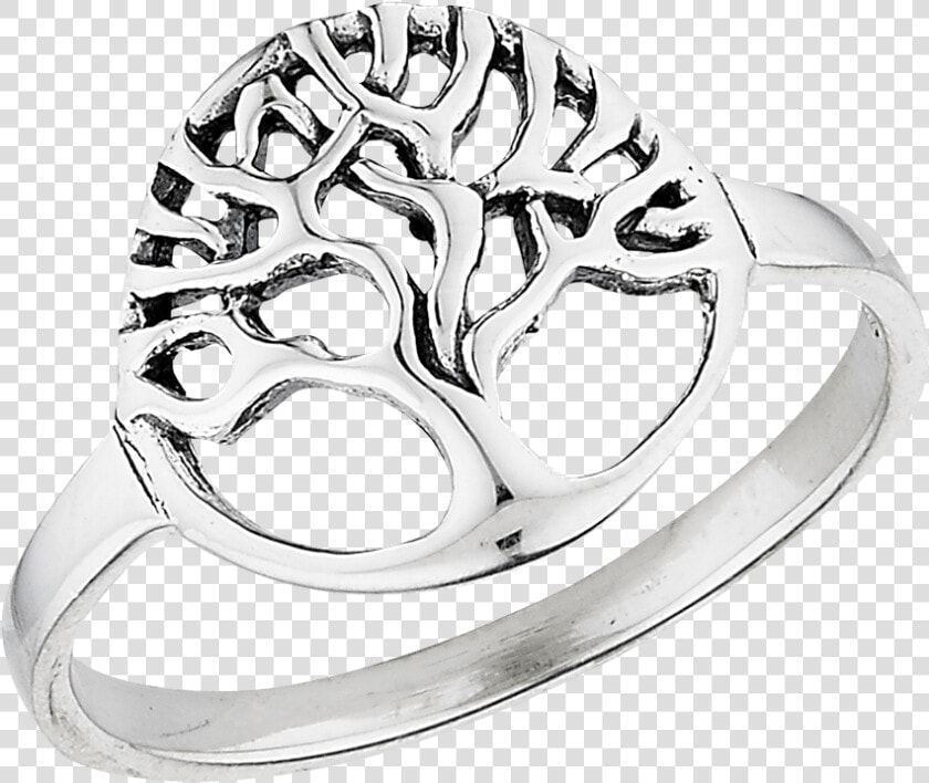 Sterling Silver Circle Tree Ring   Pre engagement Ring  HD Png DownloadTransparent PNG