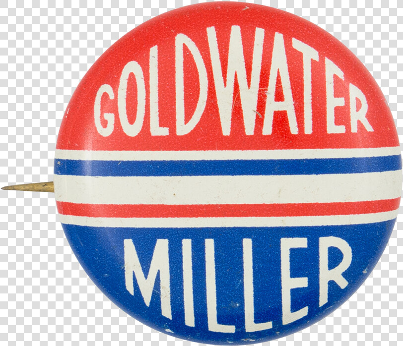 Goldwater Miller Red White And Blue Political Button   Circle  HD Png DownloadTransparent PNG