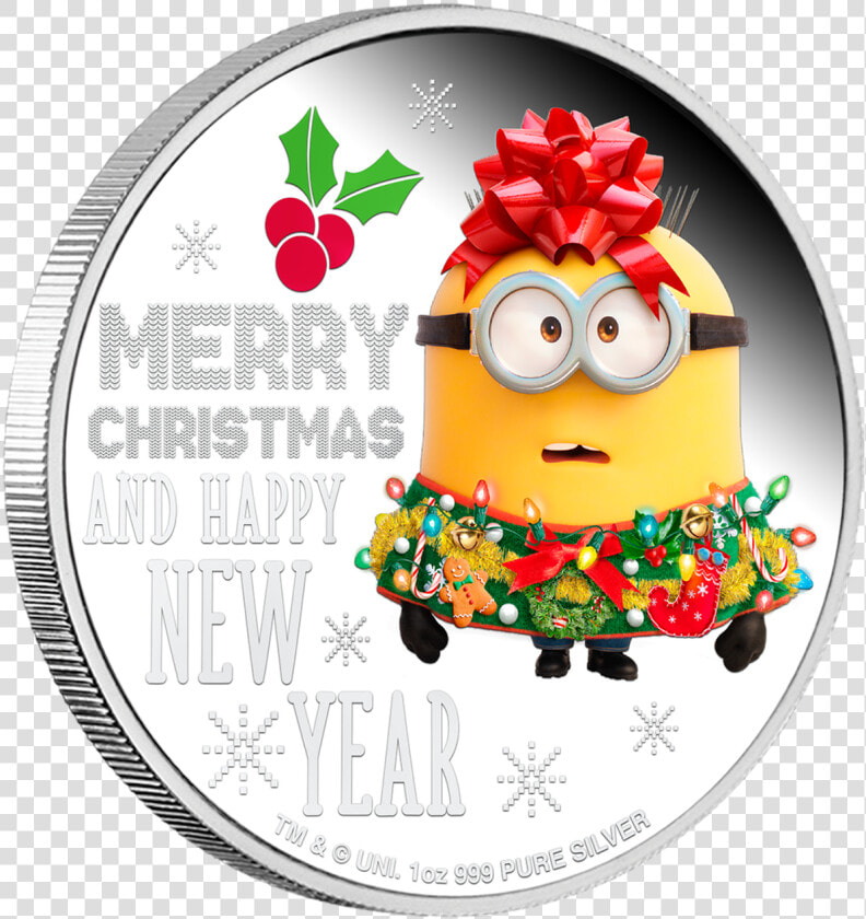 2019 Minion Made Season S Greetings 1oz Silver Proof   Minion Christmas 2019  HD Png DownloadTransparent PNG