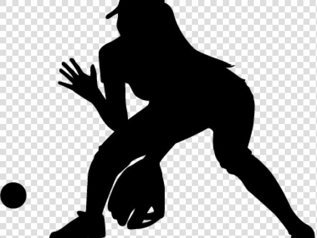 Men S Softball Cliparts   Girl Softball Player Silhouette  HD Png DownloadTransparent PNG