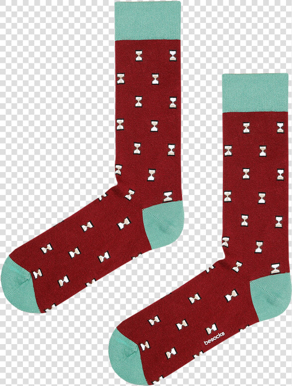 Calcetines De Algodón Color Burdeos Con Estampado De   Sock  HD Png DownloadTransparent PNG