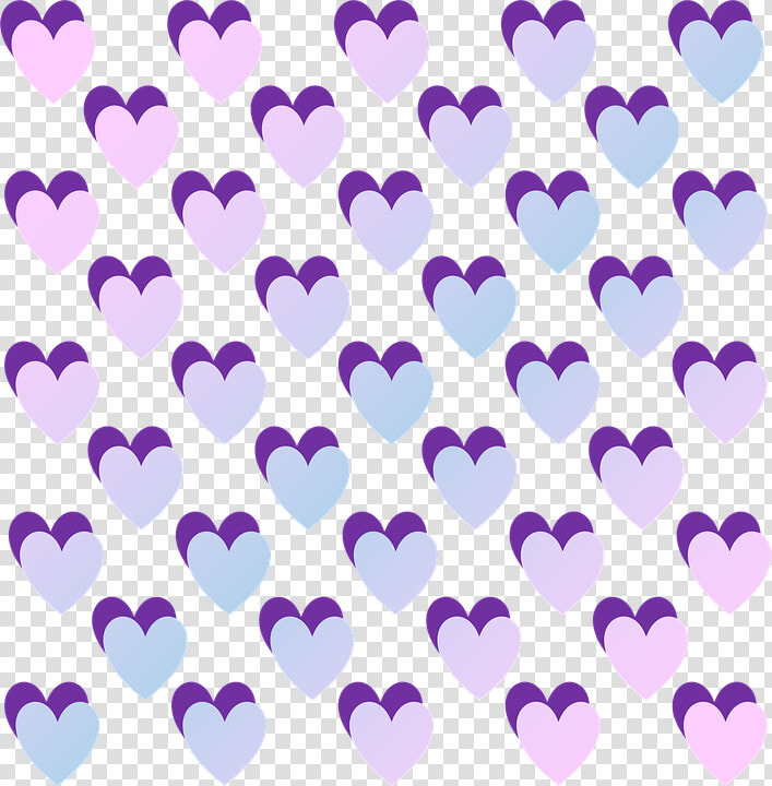 Hearts  Love  Pastel  Pink  Blue  Purple  Gradient   Heart  HD Png DownloadTransparent PNG