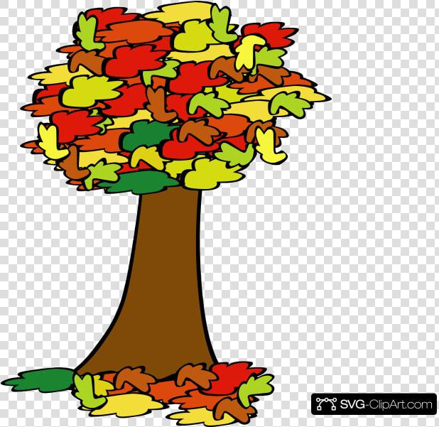 Fall Tree Coloured Clip Art Icon And Clipart Transparent   Tree Treasure Hunt Clue  HD Png DownloadTransparent PNG