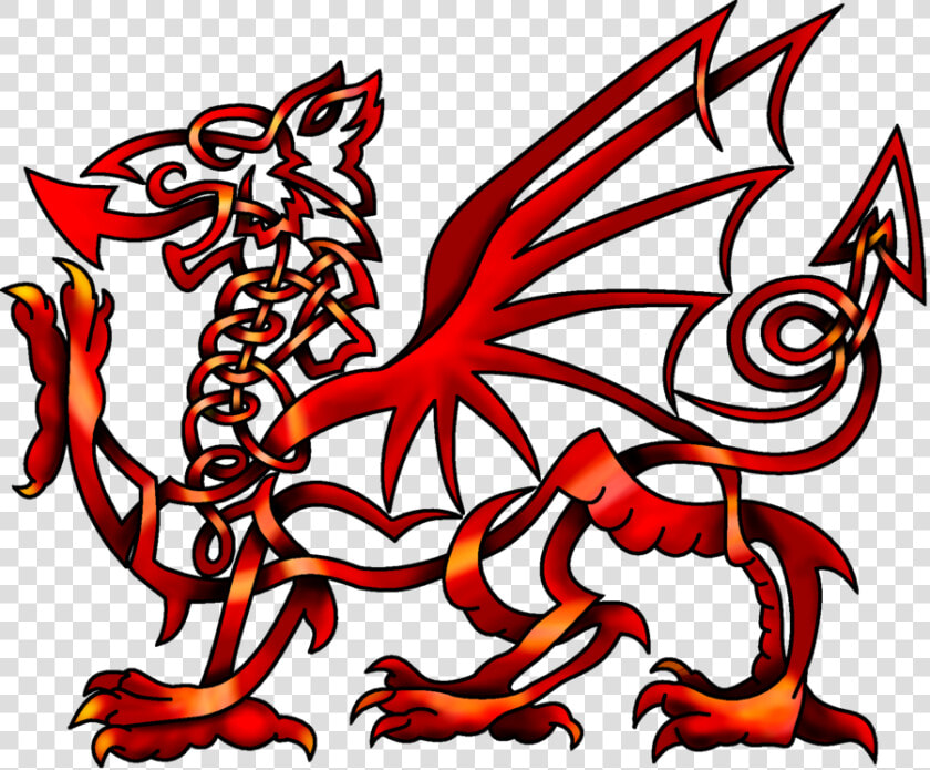 Celtic Knot Welsh Dragon  HD Png DownloadTransparent PNG