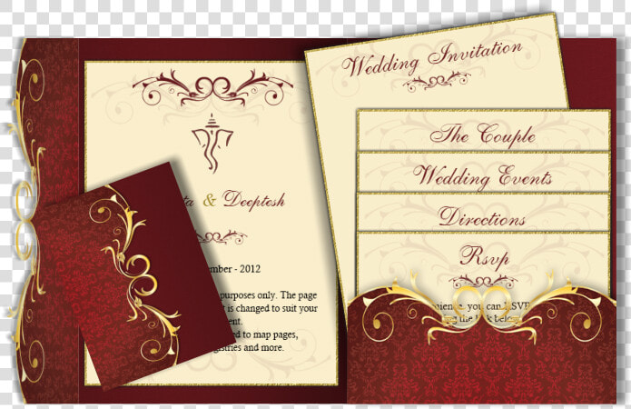 Clip Art Email Card Pocket Fold   Hindu Wedding Cards Designs  HD Png DownloadTransparent PNG