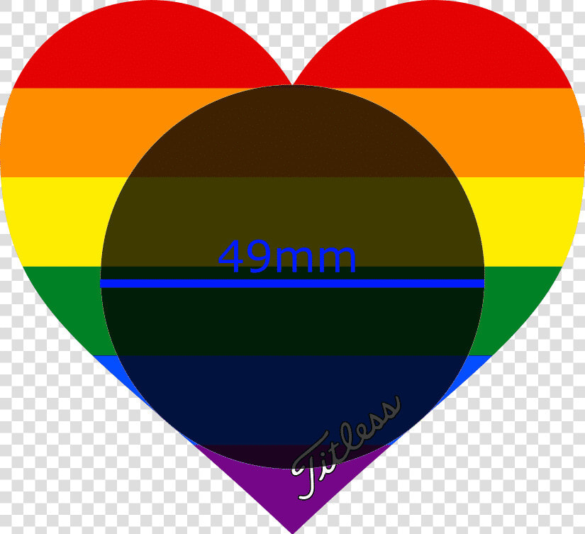 Rainbow Heart Nipple Pasties   Circle  HD Png DownloadTransparent PNG