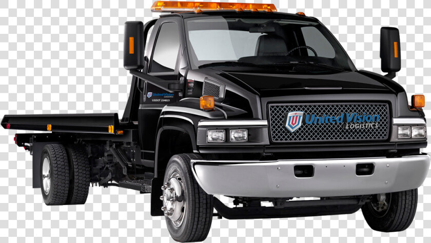 Uvl Flat Bed Truck Mock Up Black   2006 Gmc Topkick Stereo  HD Png DownloadTransparent PNG