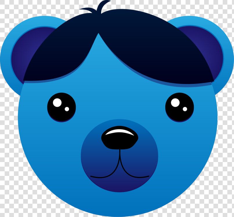 Blue teddy Bear carnivoran   Bear With Blue Hair  HD Png DownloadTransparent PNG