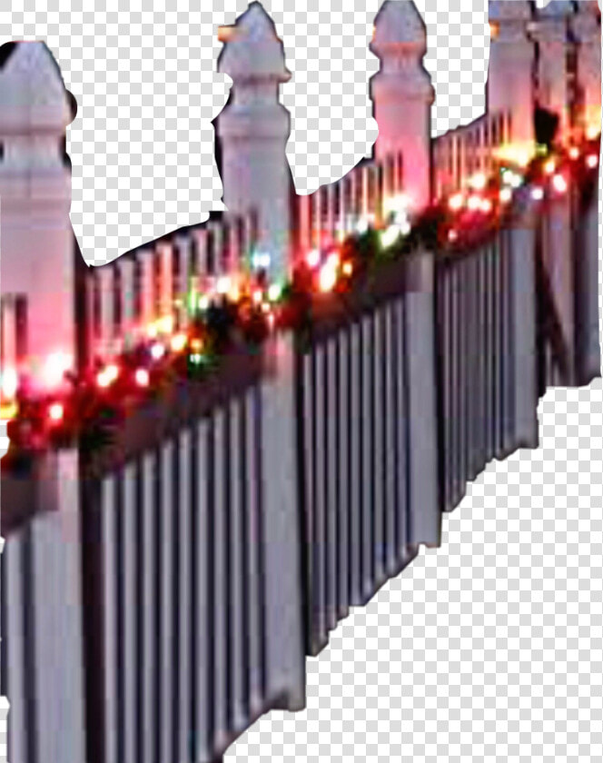  fence  picketfence  white  christmaslights  lights   Picket Fence  HD Png DownloadTransparent PNG