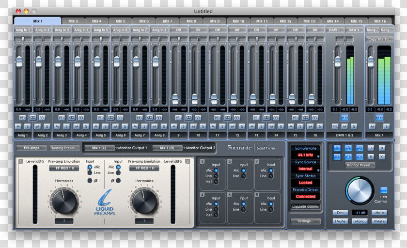 Focusrite Saffire Pro 24 Mix Control  HD Png DownloadTransparent PNG