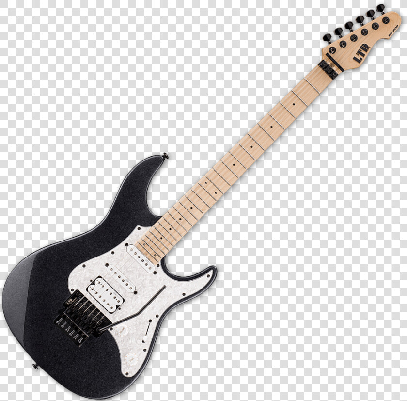 Esp Ltd Sn 200fr Electric Guitar In Charcoal Metallic    Fender Standard Stratocaster Mn Black  HD Png DownloadTransparent PNG