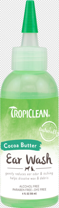 Tropiclean Cocoa Butter Ear Wash For Dogs And Cats   Tropiclean Ear Wash  HD Png DownloadTransparent PNG