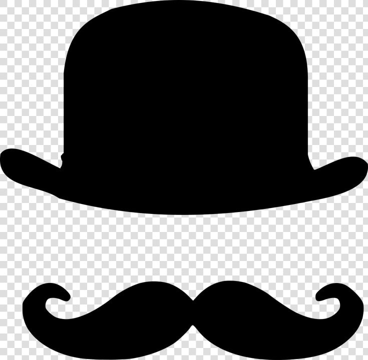 Bowler  Handlebar  Hat  Hats And Such  Moustache   Hat And Mustache Clipart  HD Png DownloadTransparent PNG