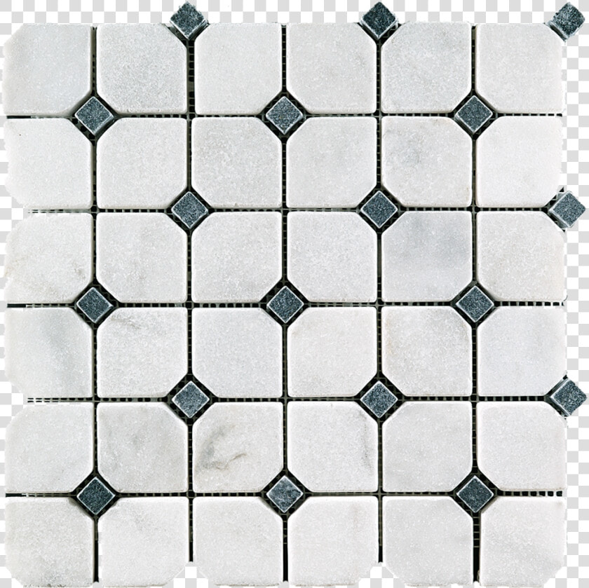 Bianco Perla Black Marble Hexagon Mosaic   Tile  HD Png DownloadTransparent PNG