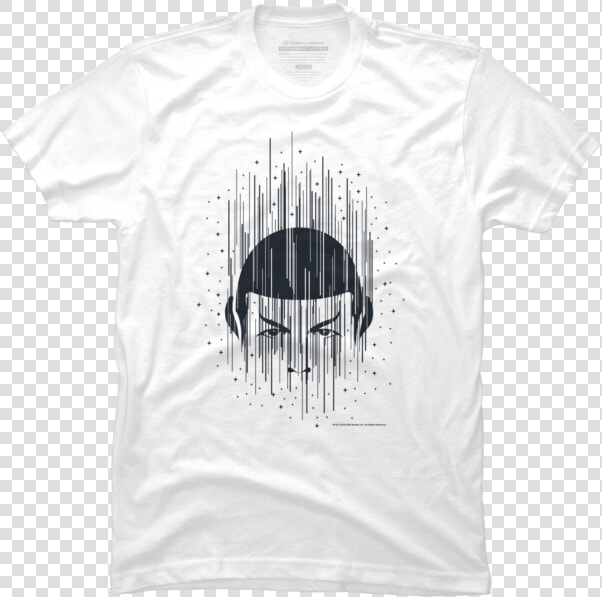 Spock Transport T shirt   Monochrome  HD Png DownloadTransparent PNG