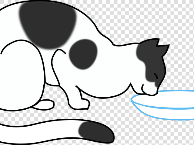 Milk Clipart Milk Drink   Cat Drinking Clip Art  HD Png DownloadTransparent PNG