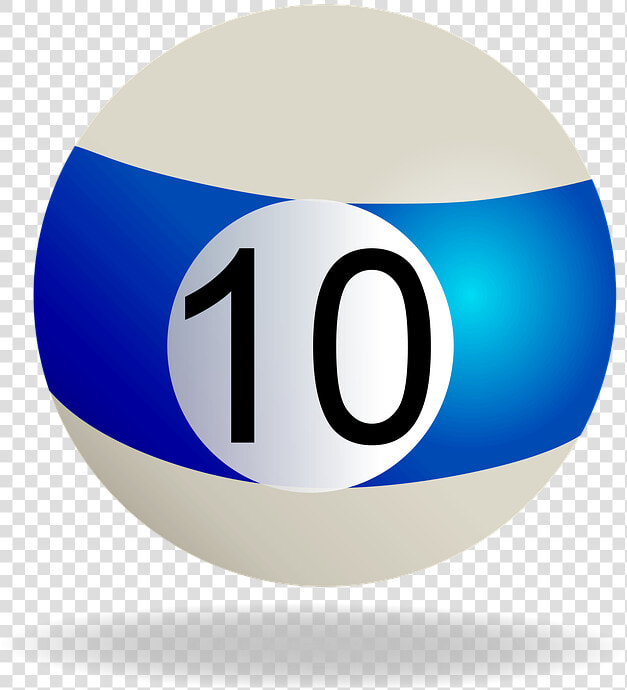 Billiard  Billiard Ball Blue Striped  10  Pool  Ball   Bola 10 Png  Transparent PngTransparent PNG