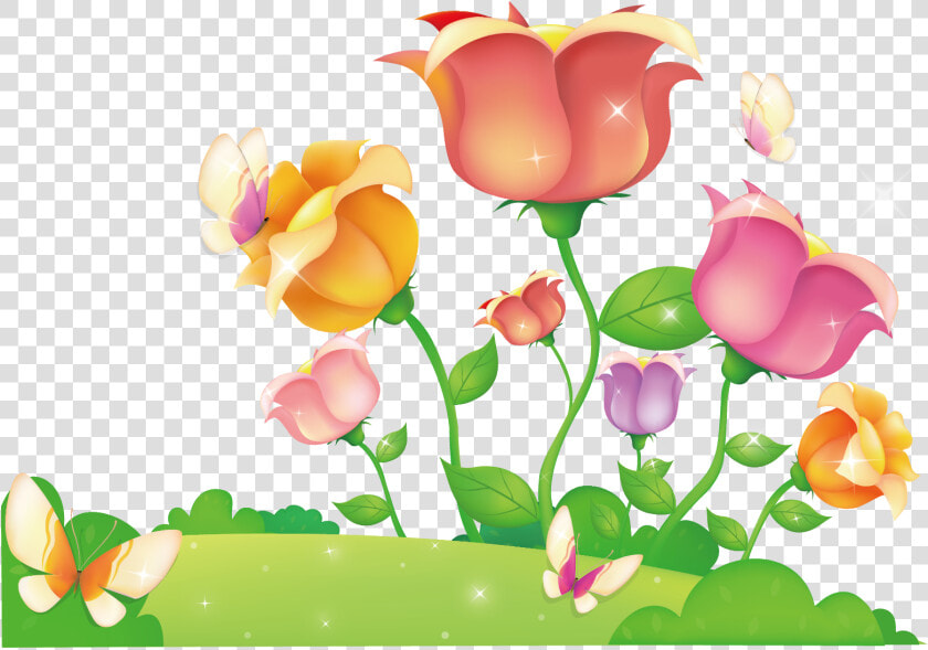 Flower Euclidean Vector Beach Rose Illustration  Hd   Rose Flower  HD Png DownloadTransparent PNG