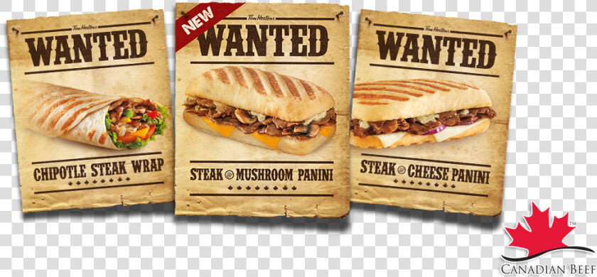 Wanted Posters   Steak And Cheese Tim Hortons  HD Png DownloadTransparent PNG