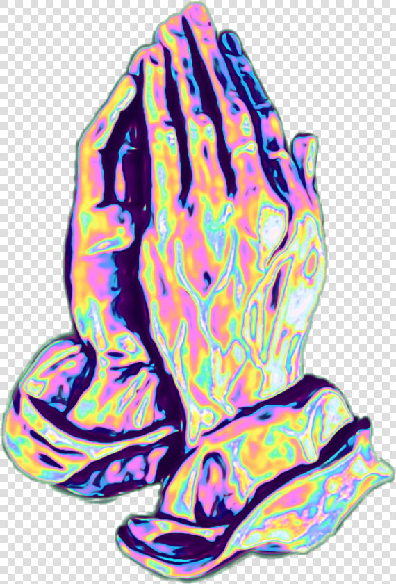 Hands Prayer Hand Praying Hologram Holographic Holo   اللهم انك قلت وقولك حق  HD Png DownloadTransparent PNG