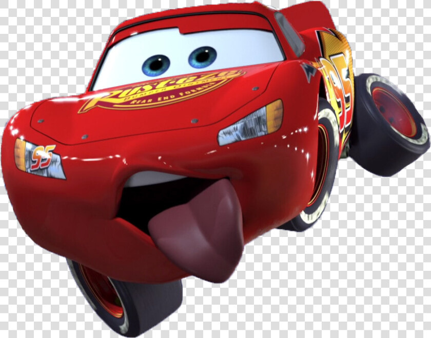 Lightning Mcqueen Cars Tongue Pixar The Walt Disney   Lightning Mcqueen Sticking Tongue Out  HD Png DownloadTransparent PNG