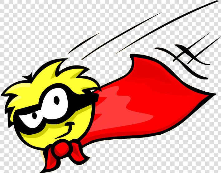 Caped Super Puffle Yay   Club Penguin  HD Png DownloadTransparent PNG