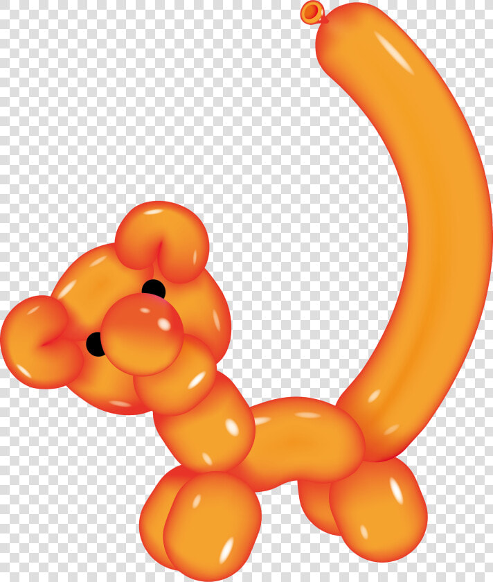 Tiger Balloon Illustration Cartoon   Beginner Easy Balloon Animals  HD Png DownloadTransparent PNG