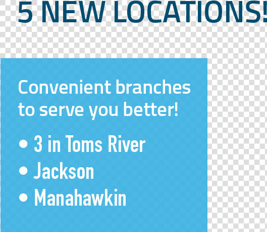 5 New Locations Convenient Branches To Serve You Better  HD Png DownloadTransparent PNG