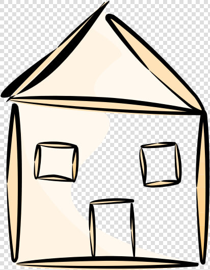 House Vector Drawing   House Outline Clipart  HD Png DownloadTransparent PNG