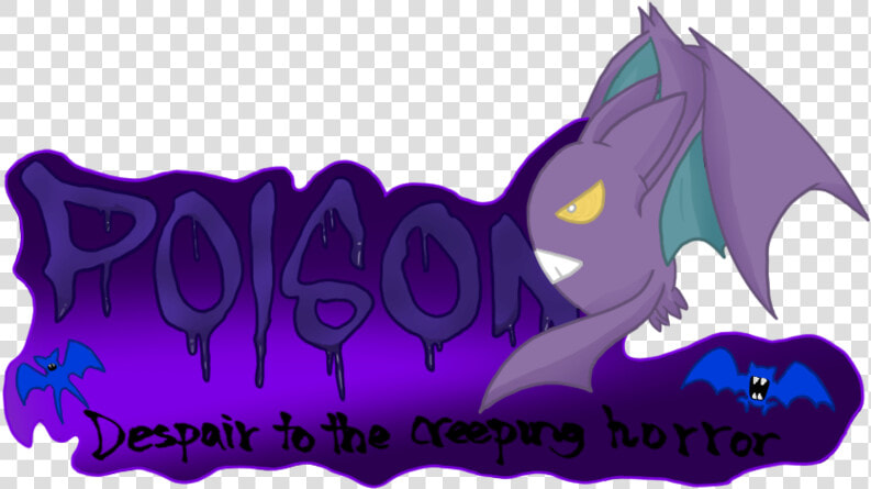 Poison Crobat With Extra Banner On The Bottom   Cartoon  HD Png DownloadTransparent PNG