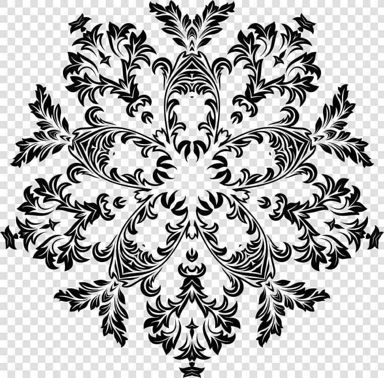 Black And White Design Png   Ornamental Design  Transparent PngTransparent PNG