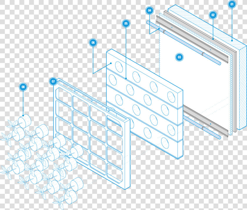 Green Wall Specification Diagram   Architecture  HD Png DownloadTransparent PNG