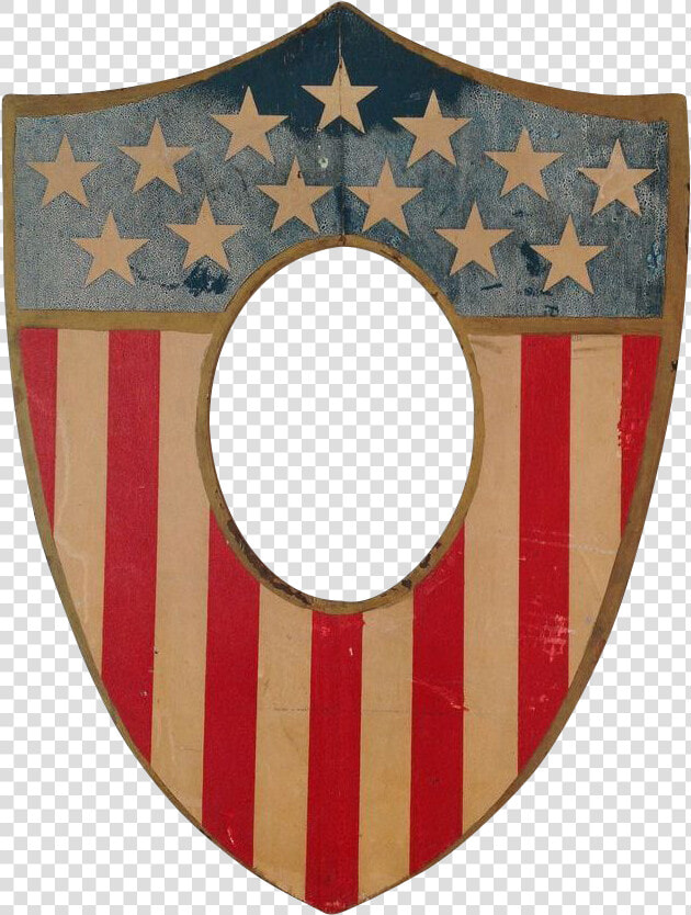 Patriotic Folk Art Shield  Circa 1900 Usa Flag Patriotic   Classy American Flag  HD Png DownloadTransparent PNG