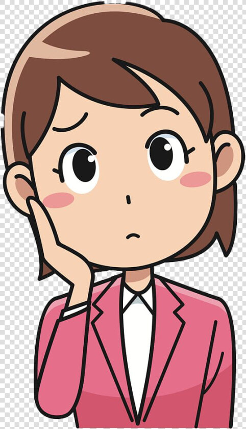 Thinking Woman Png Image File   Cartoon Thinking Person Png  Transparent PngTransparent PNG