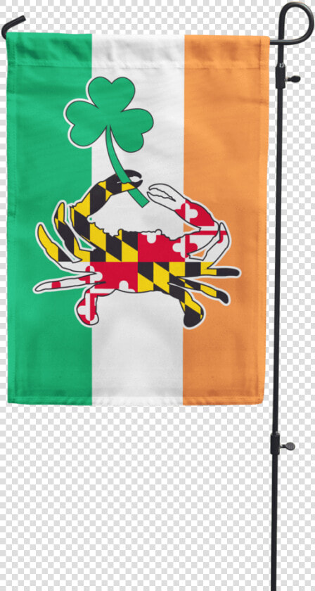 Maryland Full Flag Crab With Shamrock W  Irish Flag   Maryland State Flag  HD Png DownloadTransparent PNG