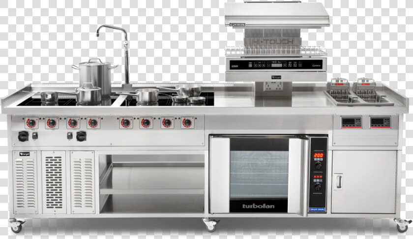 Commercial Induction Range With Hobs Fryer Grill Oven   Kitchen  HD Png DownloadTransparent PNG