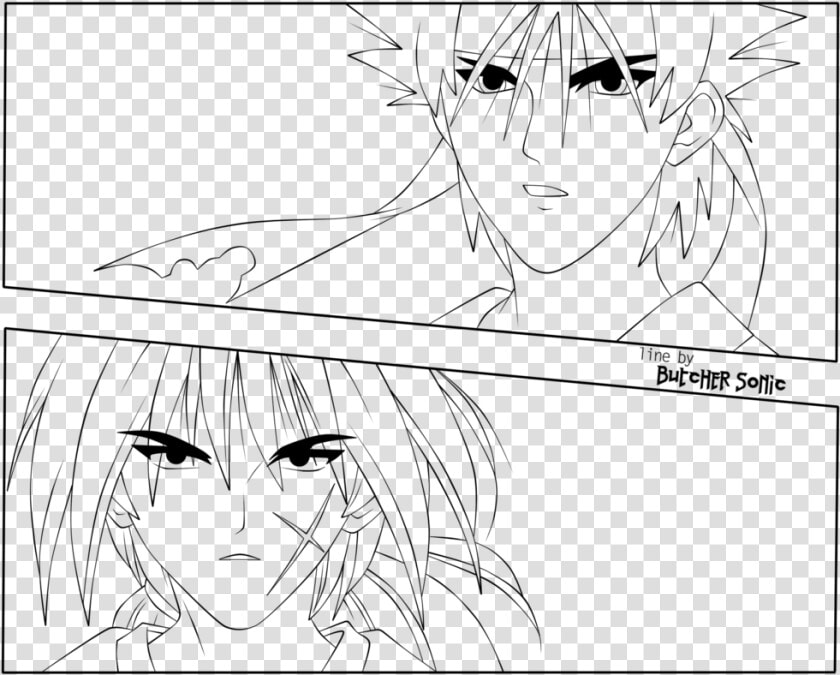 Rurouni Kenshin 155 P16 Zanza And Kenny By Butchersonic  HD Png DownloadTransparent PNG