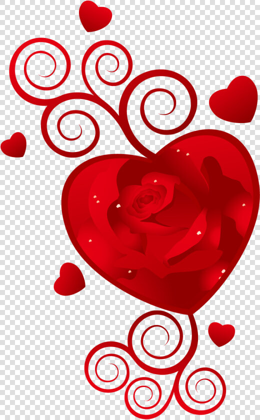 Heart February 14 Wish Valentines Vector Rose Clipart   Happy Valentine Day 2018  HD Png DownloadTransparent PNG