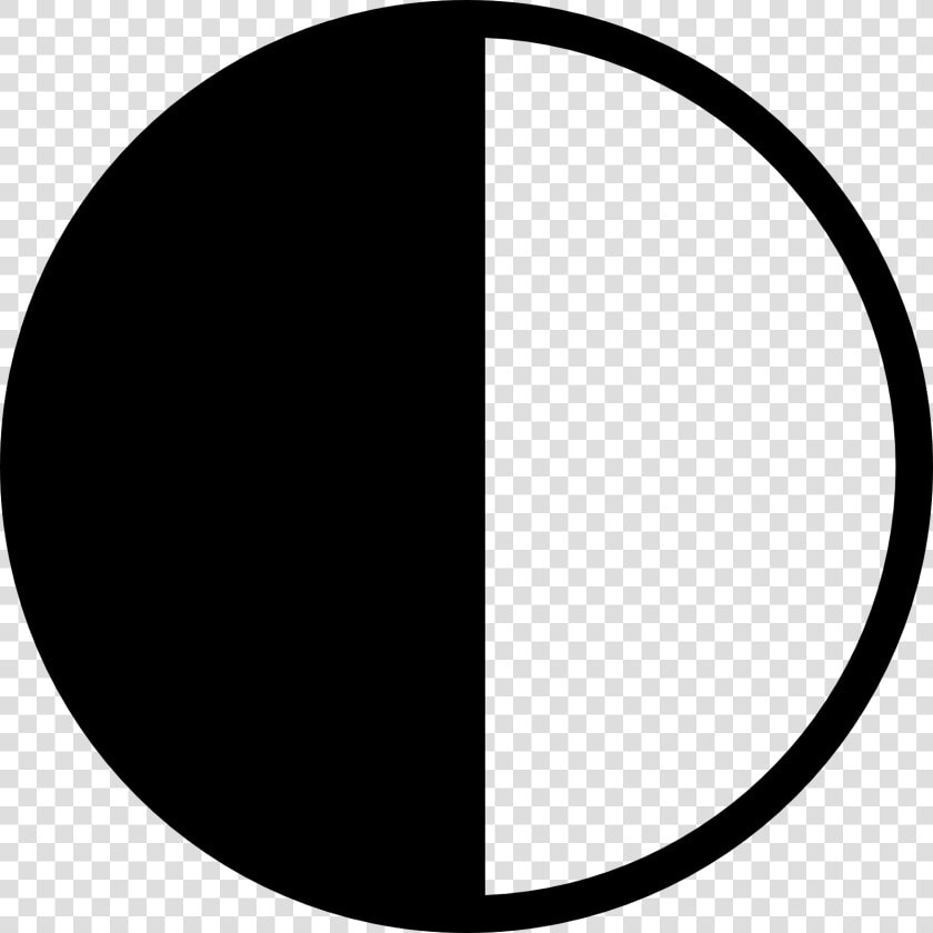 Contrast Icon Png   Png Download   Half Black And White Circle  Transparent PngTransparent PNG