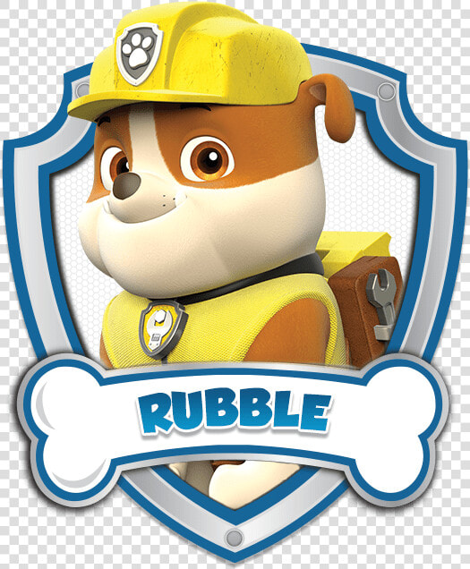 Rubble Paw Patrol Logo 5 By Carolyn   Paw Patrol Rubble Png  Transparent PngTransparent PNG