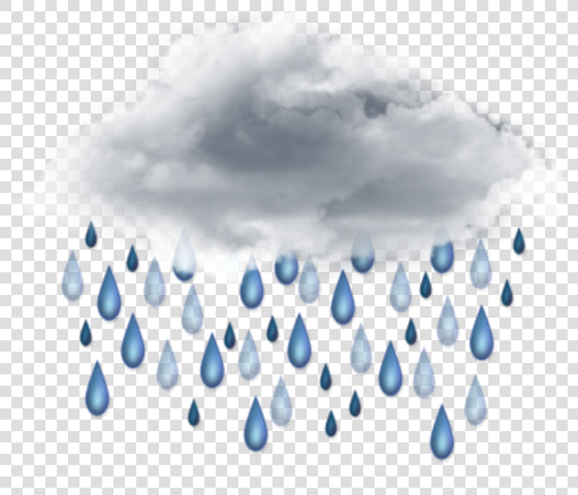  ftestickers  clipart  cloud  rain  raindrops   Transparent Background Rain Cloud Png  Png DownloadTransparent PNG