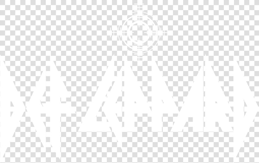 Def Leppard Logo Black And White   Jhu Logo White  HD Png DownloadTransparent PNG